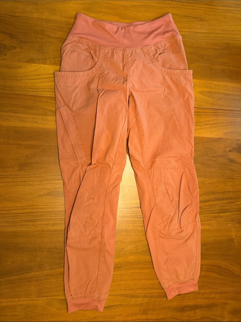 Prana Coral Orange Cargo Jogger Pants
